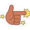 Finger pointing with explosion